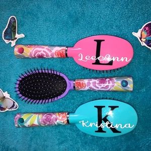 Personalized hair brushes